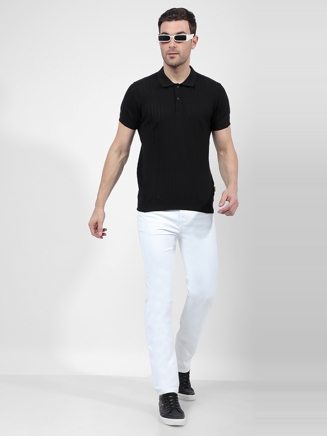 Numero Uno Men Faded White Jeans